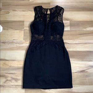 Black lace dress